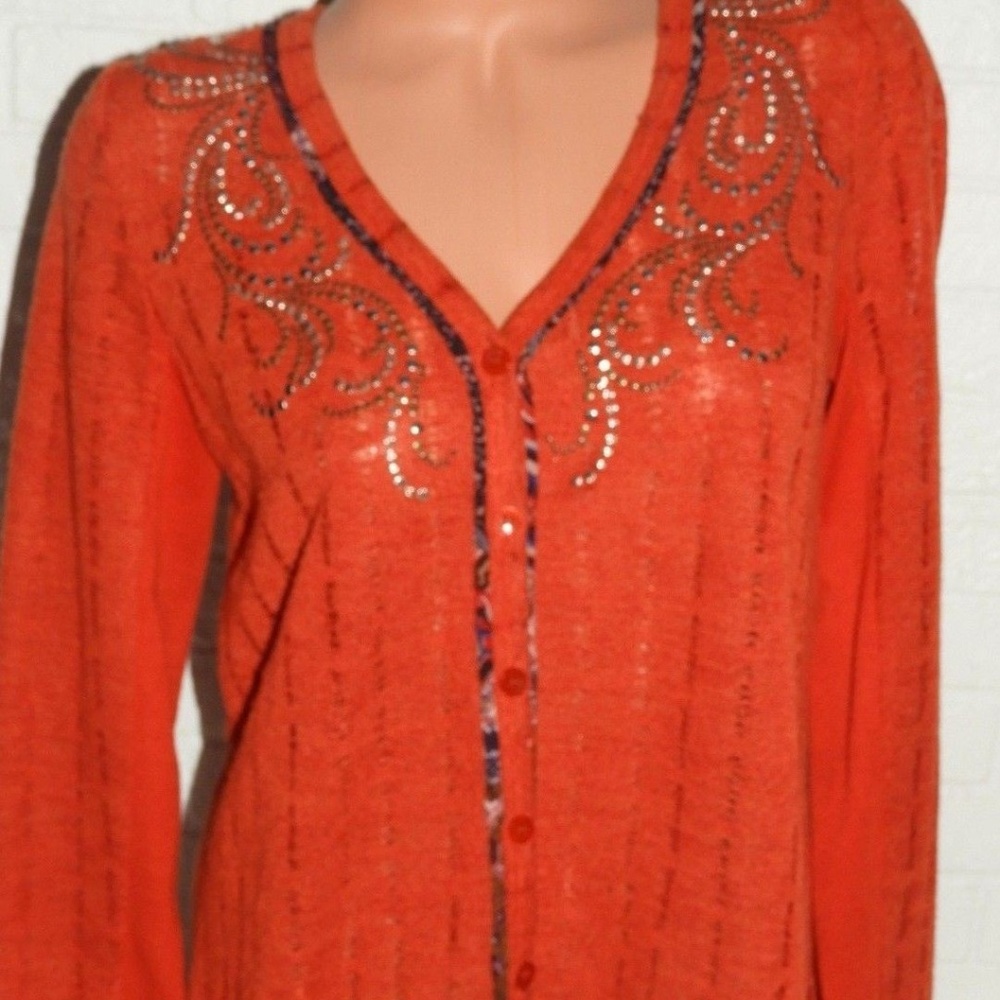 Small Miss Me Cardigan Sweater Top Shirt